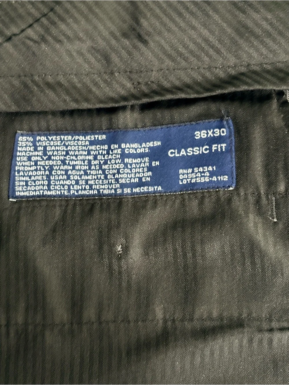 Stafford Essentials Men’s Gray Classic Fit Pleated Dress Pants 36x30 Cuffed